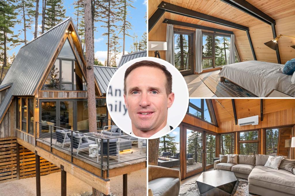 Drew Brees' Montana woodland getaway built by Treehouse Masters goes to auction in September